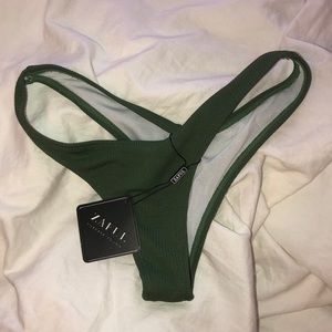 Green Bikini Thong Bottoms